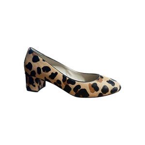 Cole Haan Lesli Pump Jaguar Print Tan & Brown Calf Hair Women’s Size 8B
